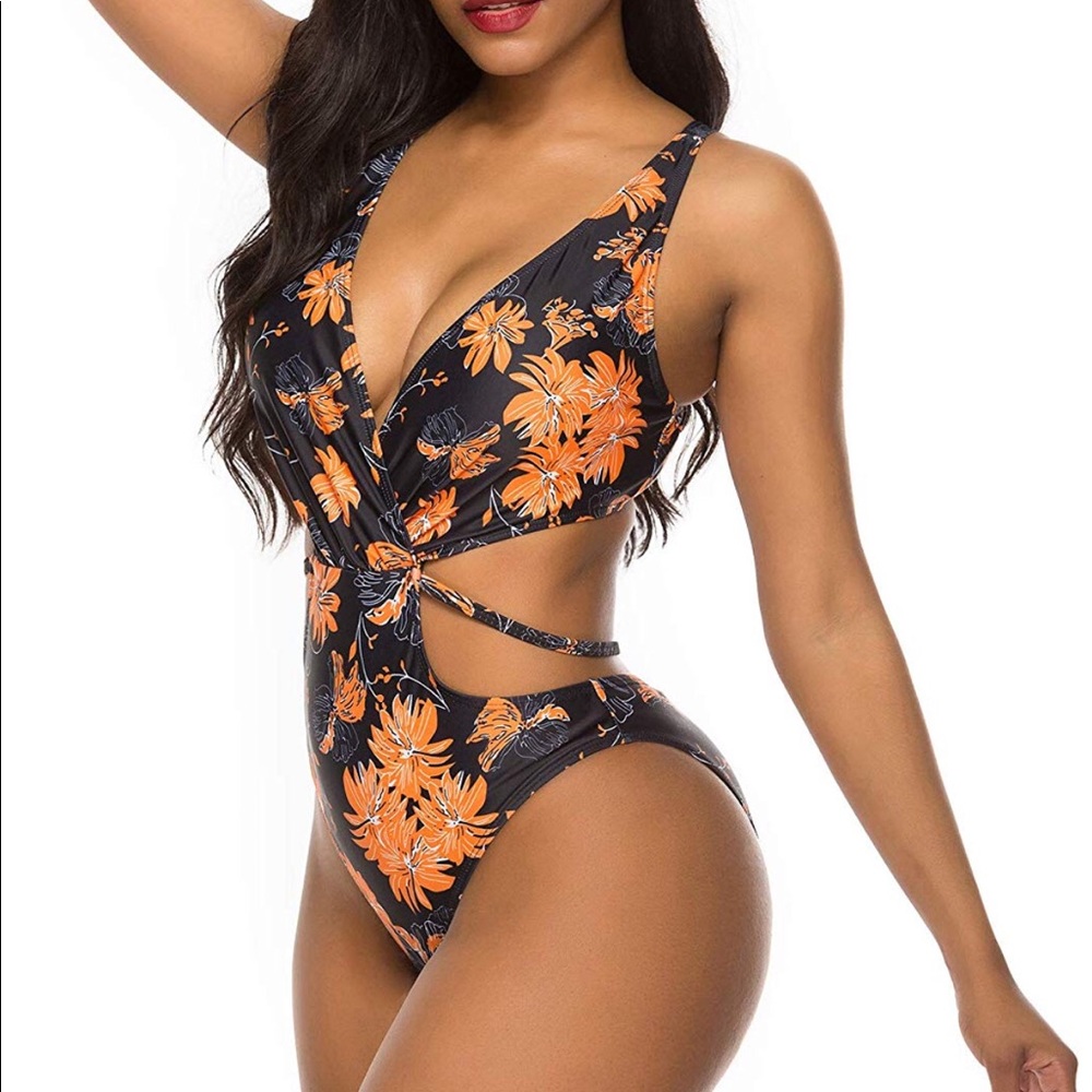 Vibesicily deep V swimsuit one piece